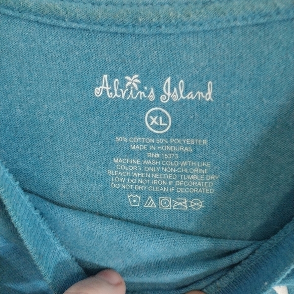 GULF Shores Women's Top Size XL Color Blue And White - Picture 2 of 4